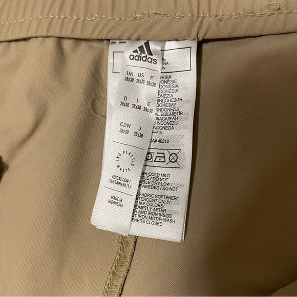 adidas Men's 38x30 Khaki Joggers - Picture 3 of 10